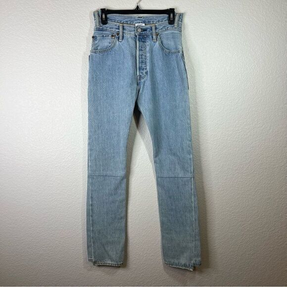 Vetements X Levi's Deconstructed Reworked Cut Out High Waist‎ Jeans Size S Small - Picture 1 of 13